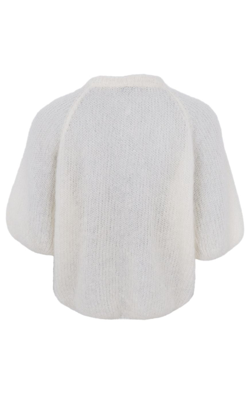 Black Colour Cardigan - Bjoerk Patent - Off White