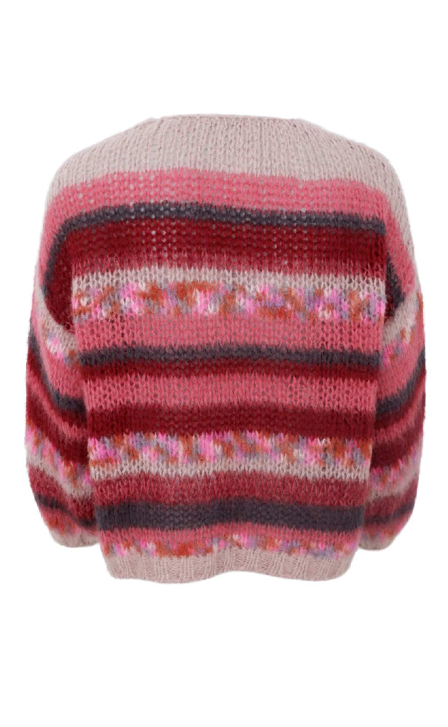 Black Colour Cardigan - Fontana - Berry