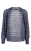 Black Colour Cardigan - Trinity - Grey