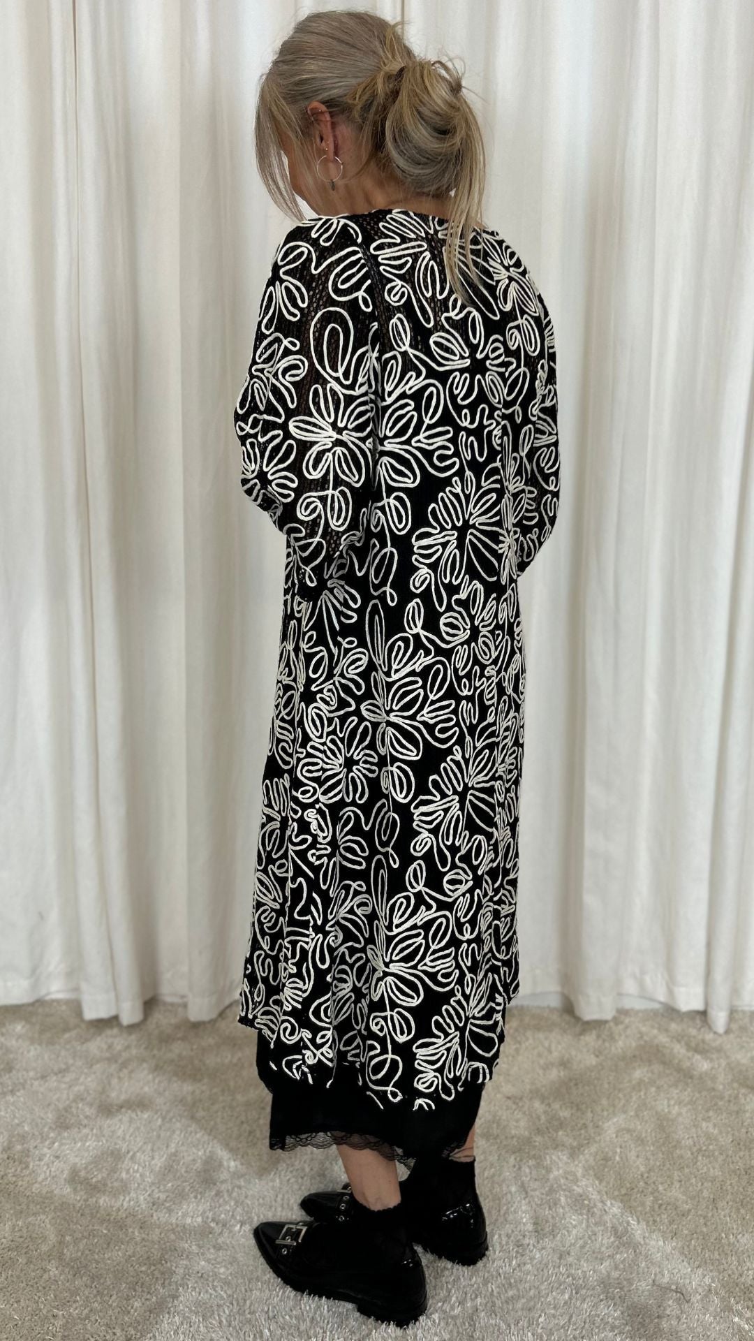 Black Colour Kjole - Ally - Black