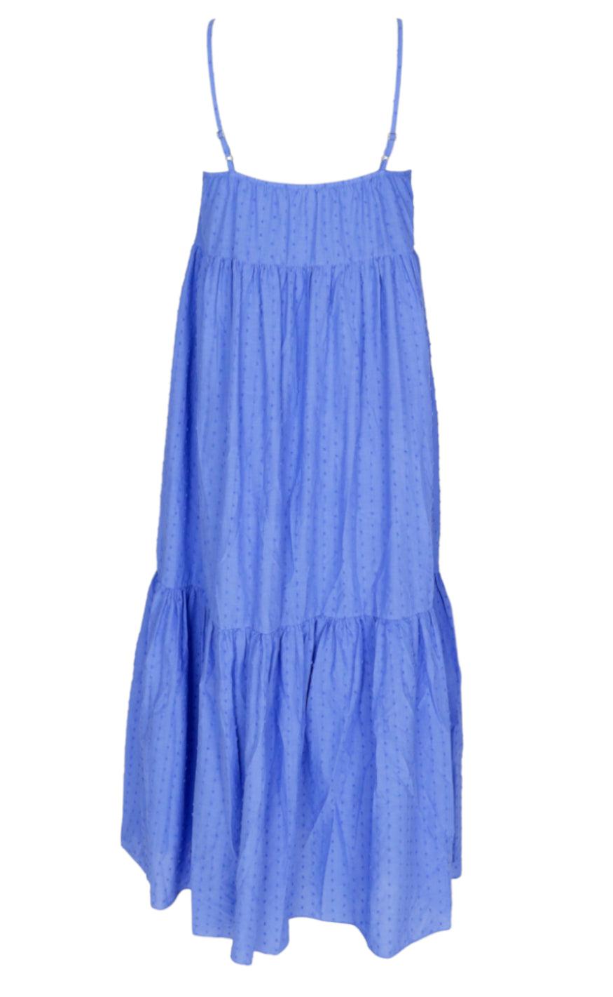 Black Colour Kjole - Dottie - Blue