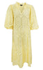Black Colour Kjole - Elva - Pastel Yellow
