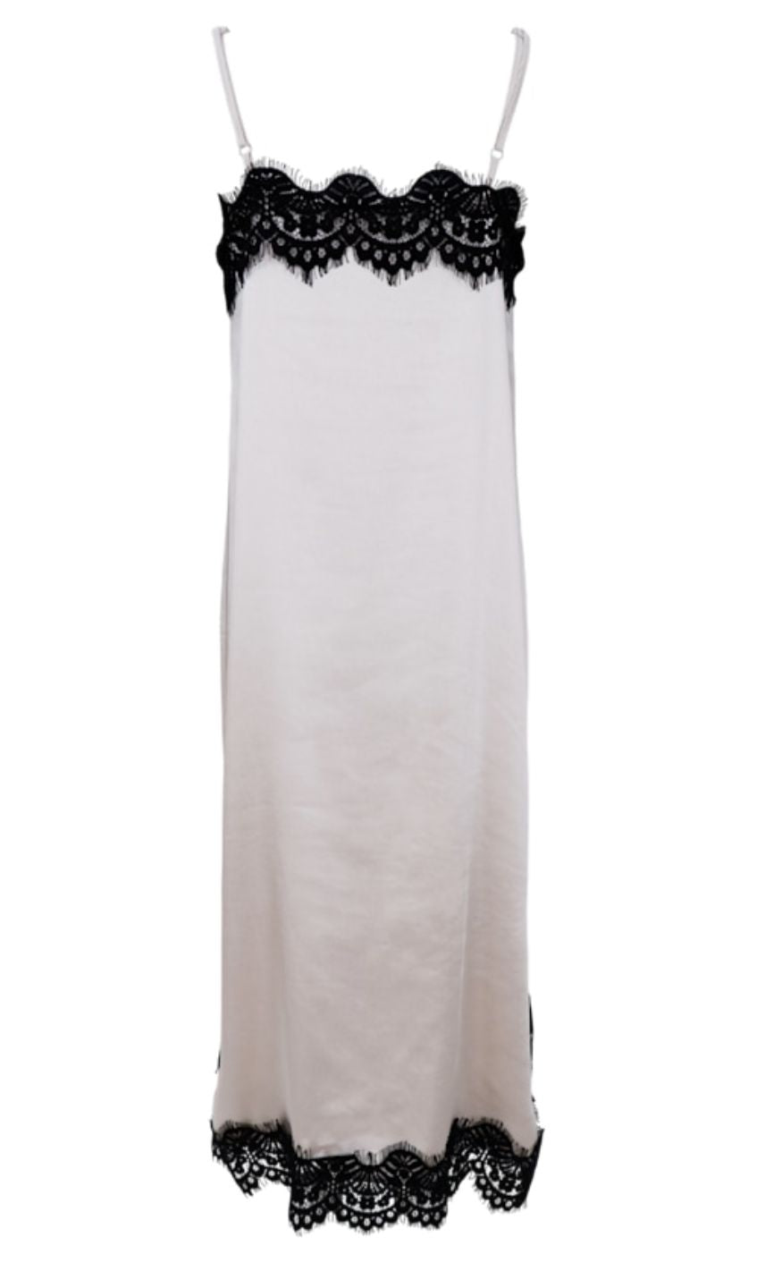 Black Colour Kjole - Evie Lace - Pearl