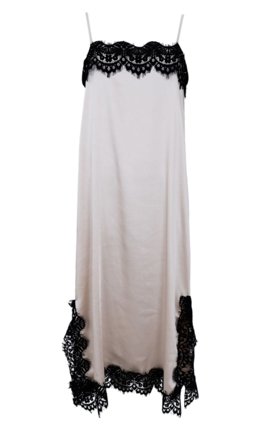 Black Colour Kjole - Evie Lace - Pearl