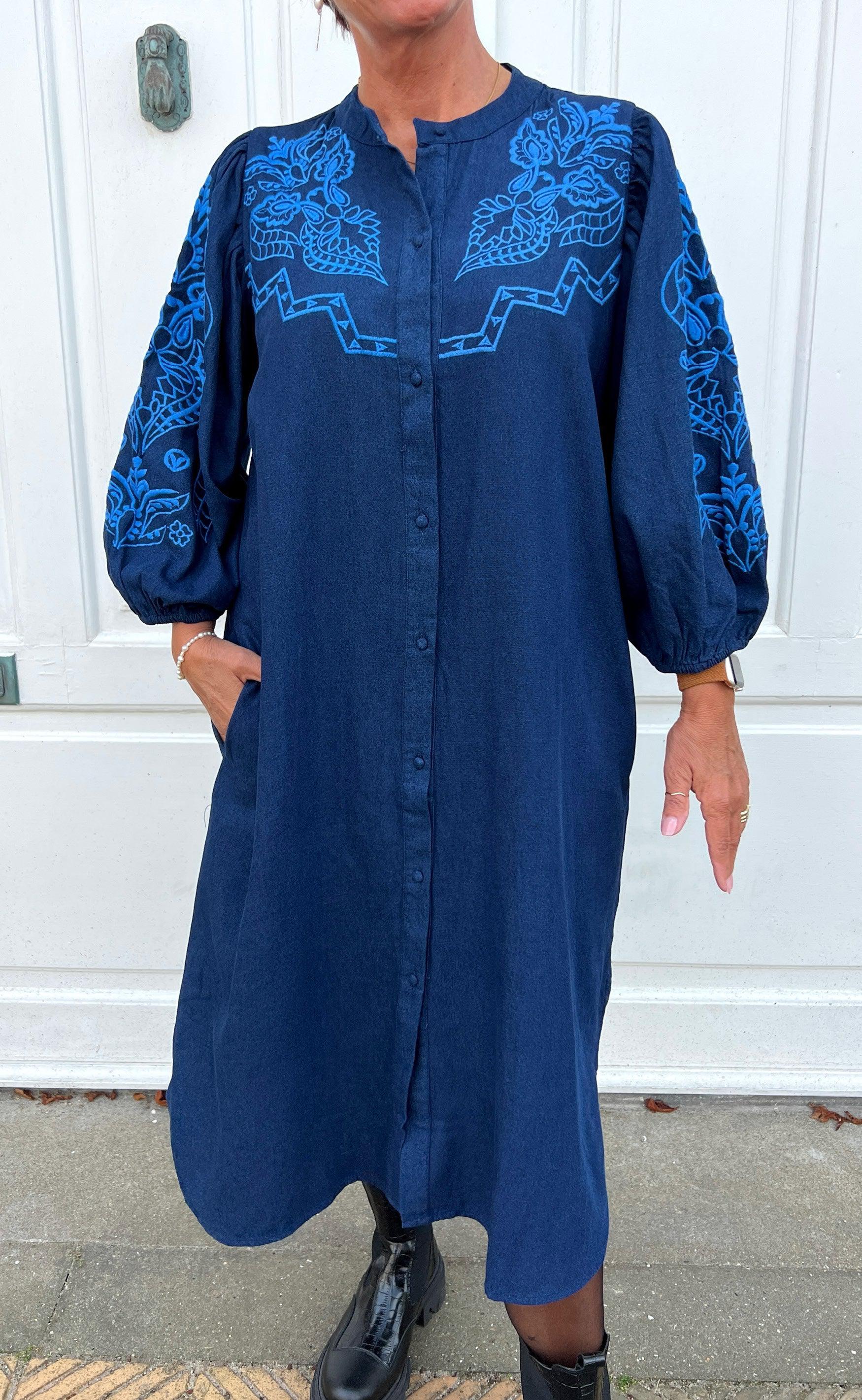 Black Colour Kjole - Fiona - Denim