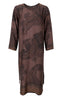 Black Colour Kjole - Jasmine - Coffee