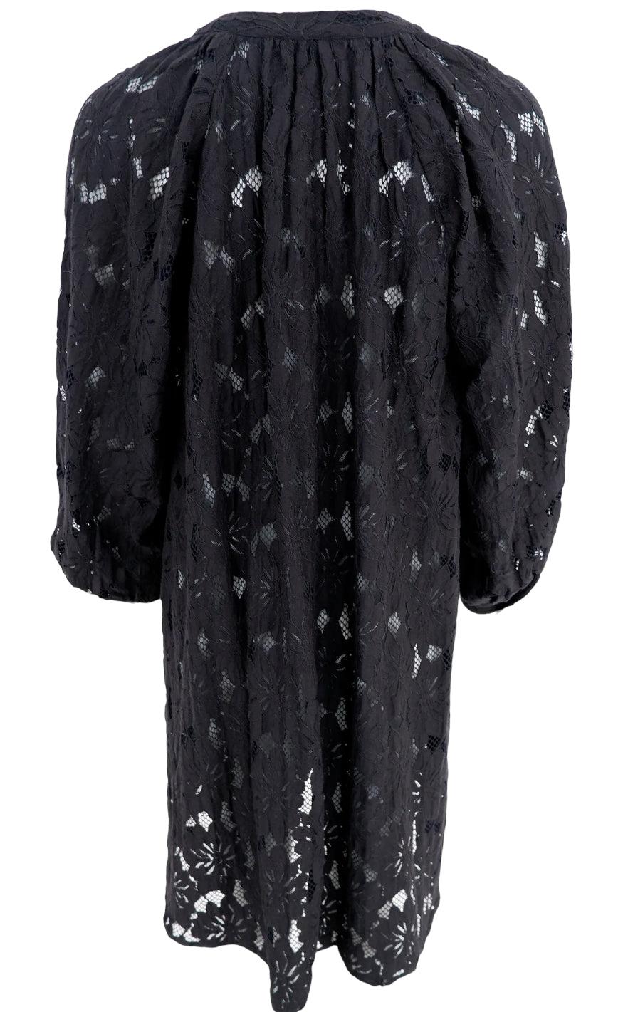Black Colour Kjole - Nelly Flower - Black