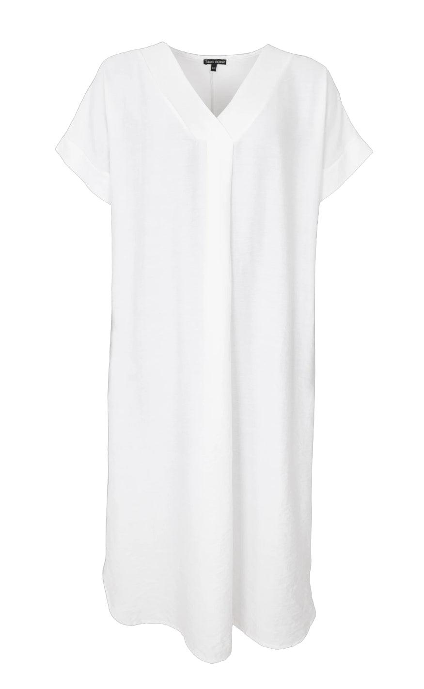 Black Colour Kjole - Samos - White
