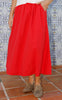 Black Colour Nederdel - Abbie - Red