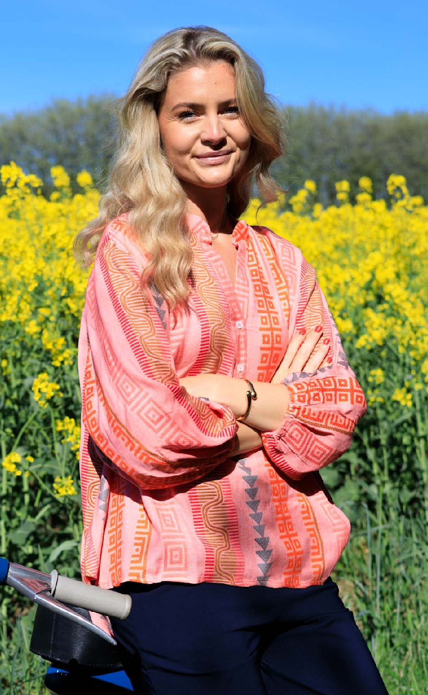 Black Colour Skjorte - Kos - Pink Multi