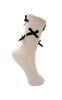 Black Colour Strømper - Bow - Off White