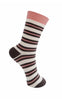 Black Colour Strømper - Brenda - Soft Pink/Brown