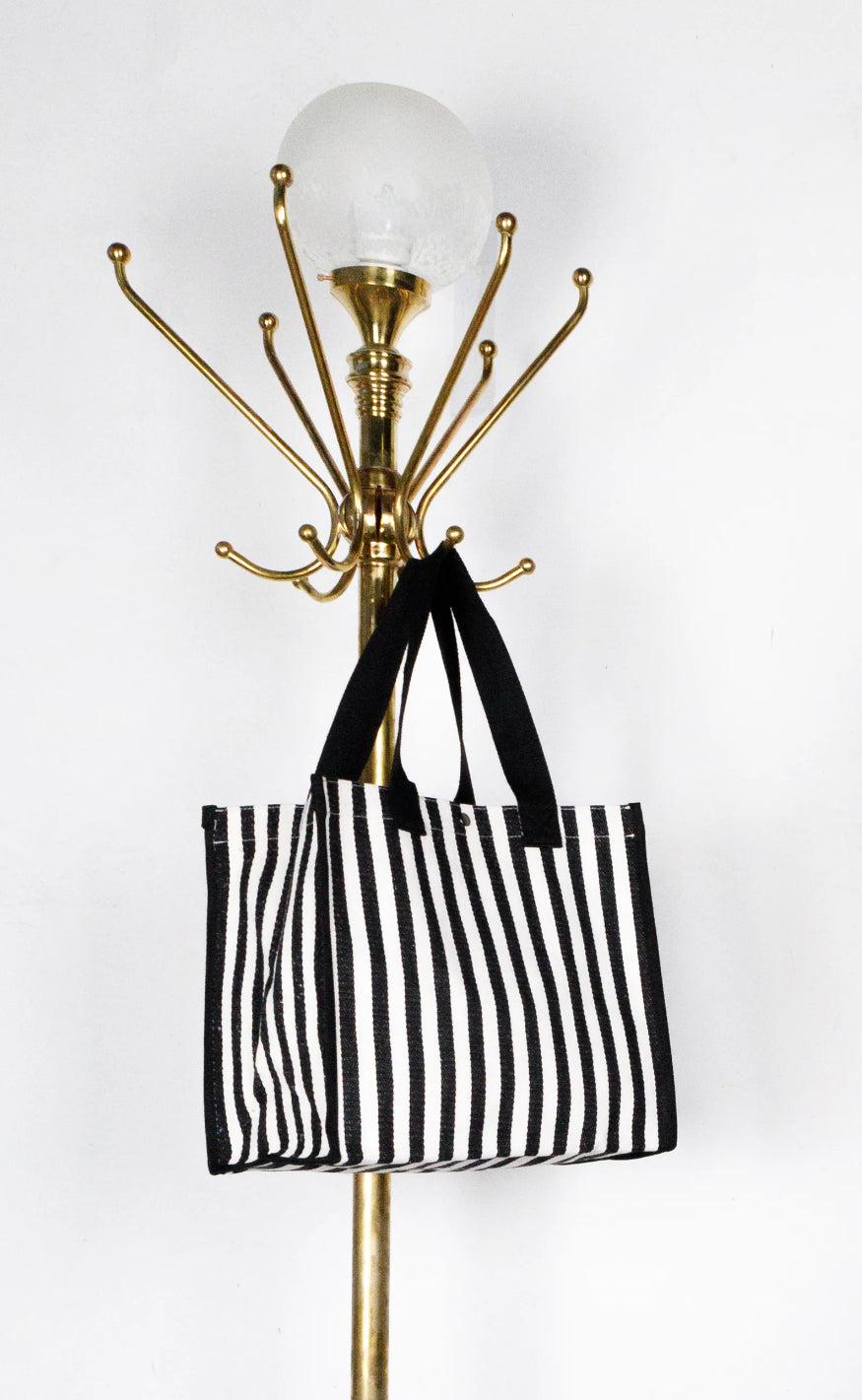 Black Colour Taske - Piper - Black Stripe