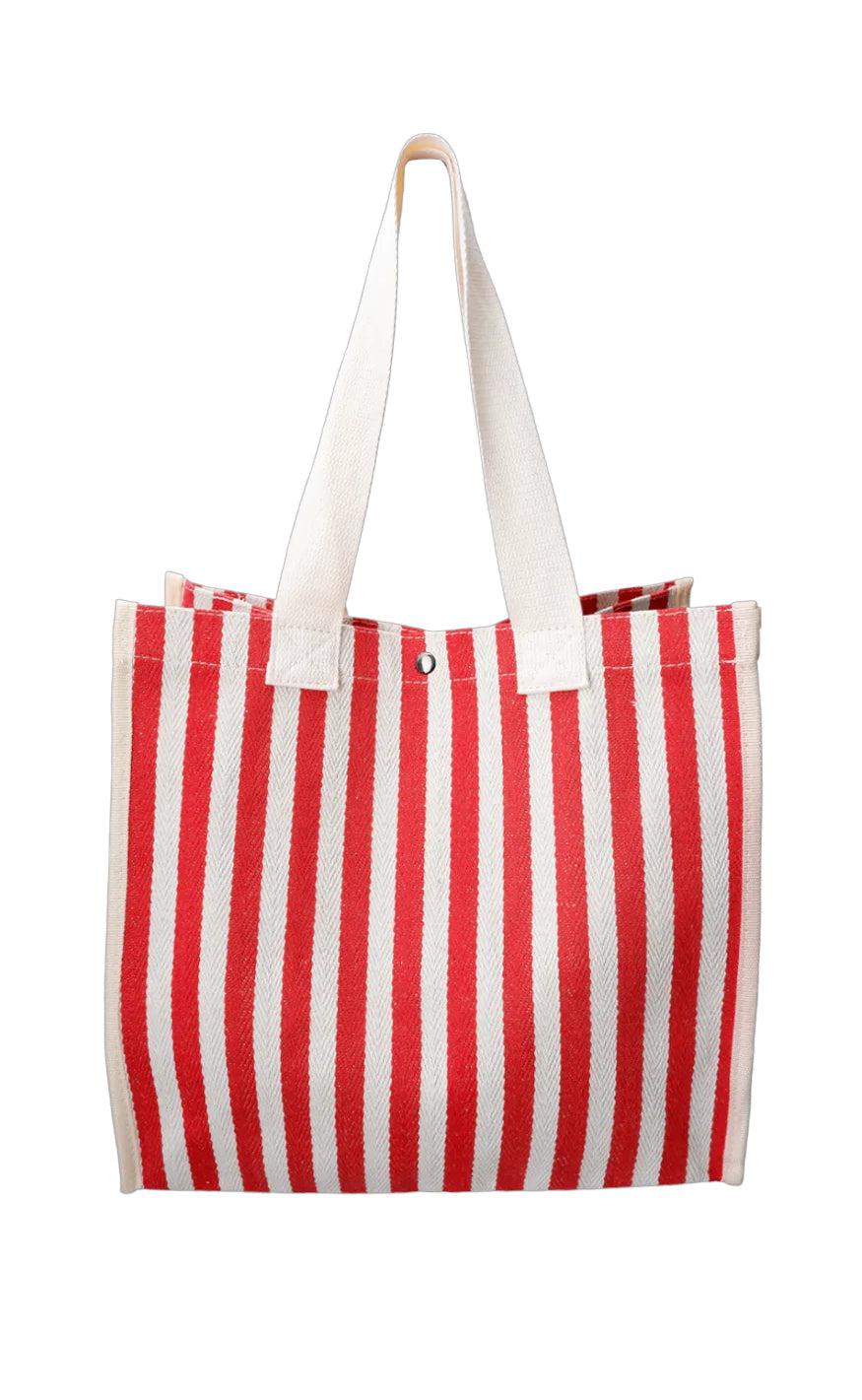 Black Colour Taske - Piper - Red Stripe