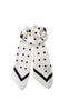 Black Colour Tørklæde - Adaline - Off White