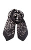 Black Colour Tørklæde - Rani Leo Mini - Grey