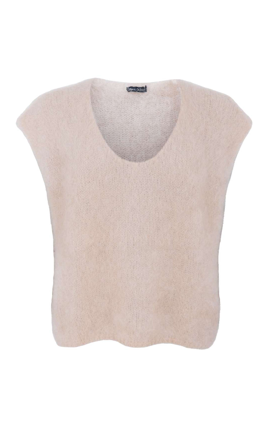 Black Colour Vest - Bjoerk - Latte