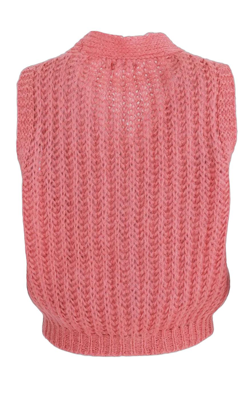 Black Colour Vest - Casey - Candy Coral