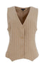 Black Colour Vest - Chicago - Sand