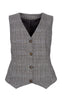 Black Colour Vest - Nikka - Grey