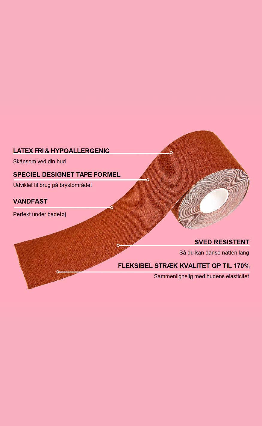 Booby Tape - Brysttape - Brown