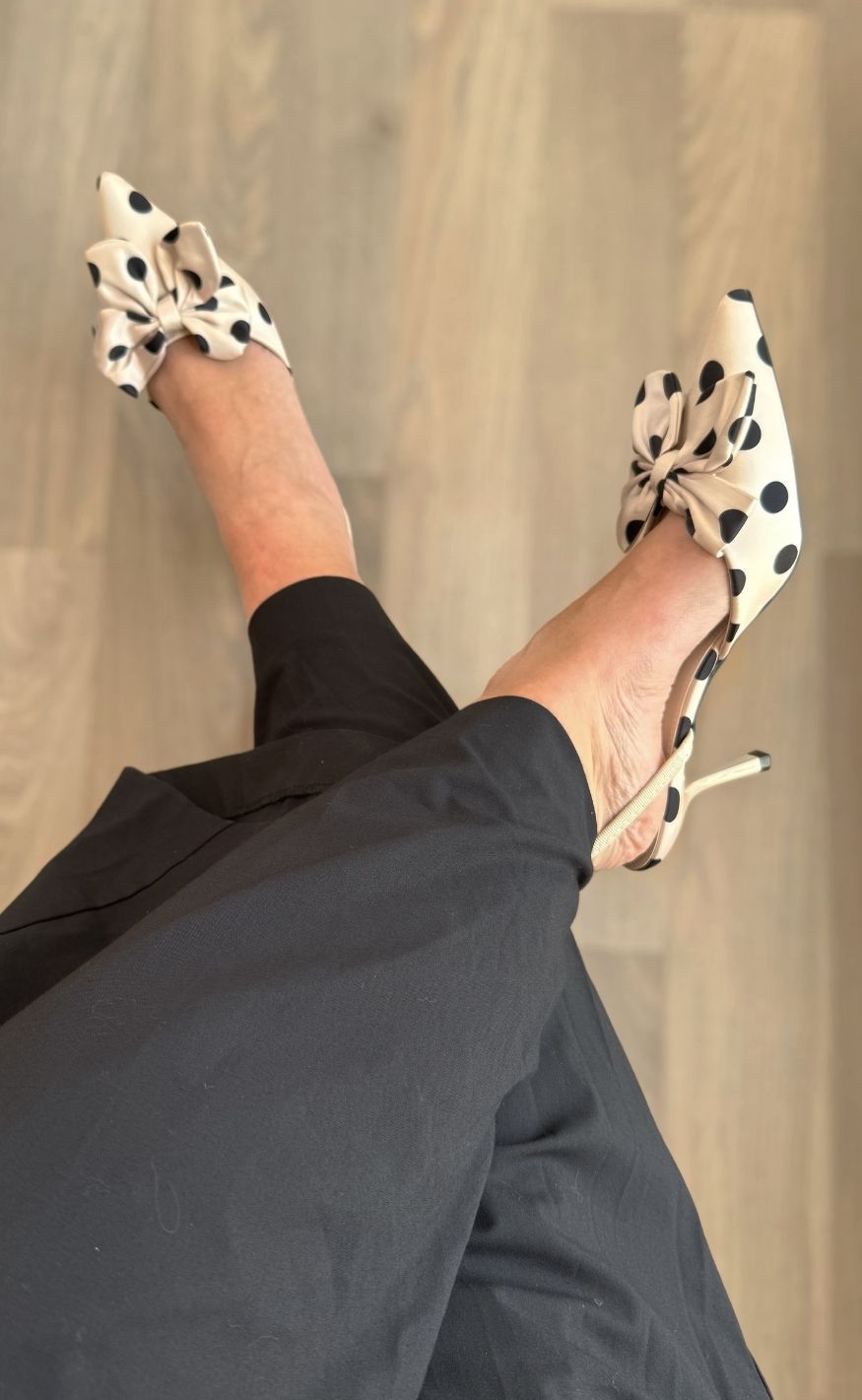 Chosen Stiletter - Tiff Dot - Beige