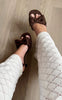 Chosen Stiletter - Line Bow - Dark Brown
