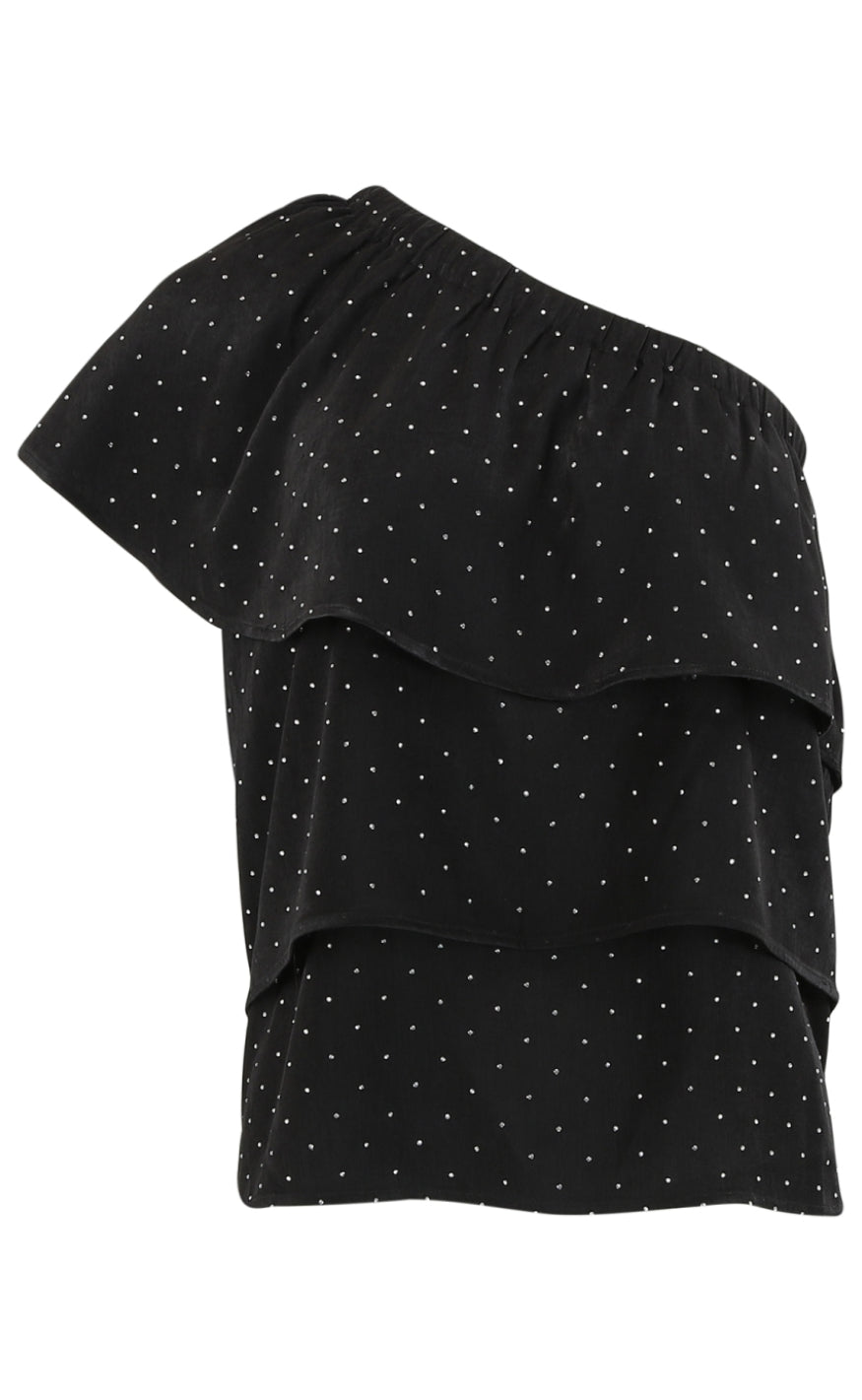 Continue Bluse - Bianca - Black