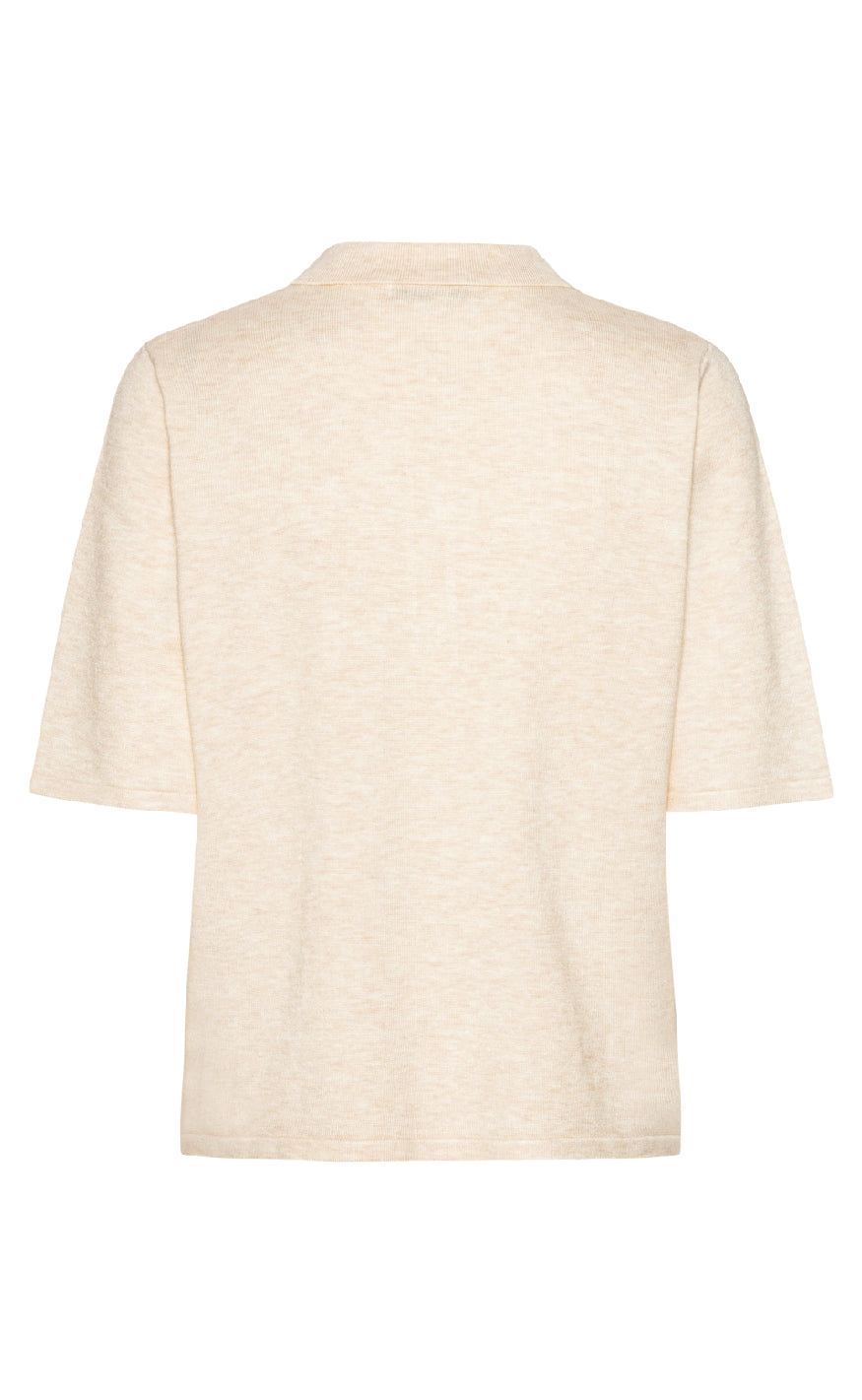 Continue Bluse - Diane Polo - Sand