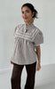 Continue Bluse - Isabella - Brown Stripe
