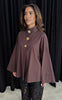 Continue Bluse - Klara Wide - Dark Brown
