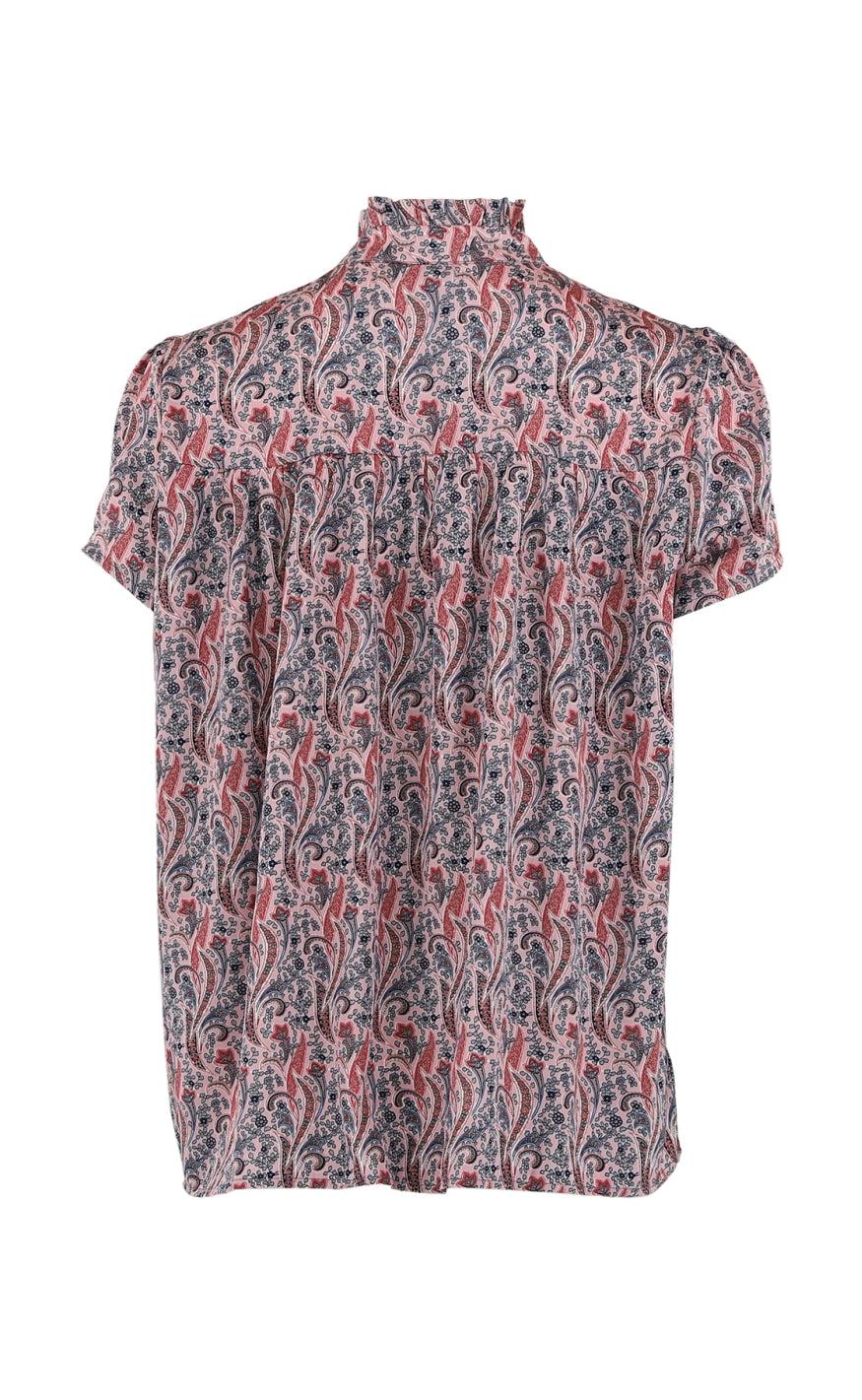 Continue Bluse - Malika - Rose Paisley