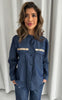 Continue Bluse - Mili Patch Chambre - Denim Blue