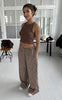 Continue Bukser - Noah - Brown Small Stripe