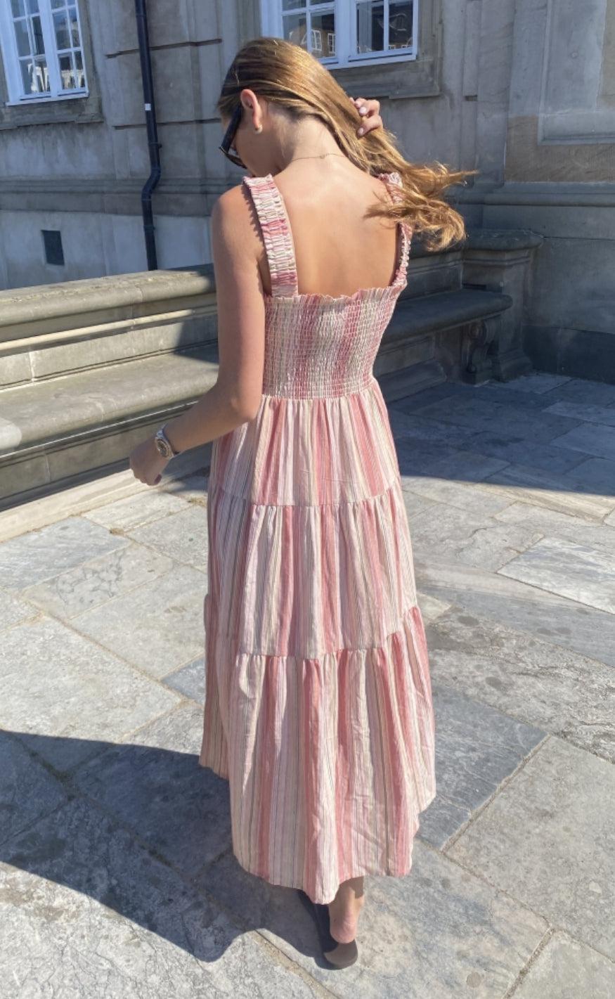 Continue Kjole - Beth - Rose Stripe