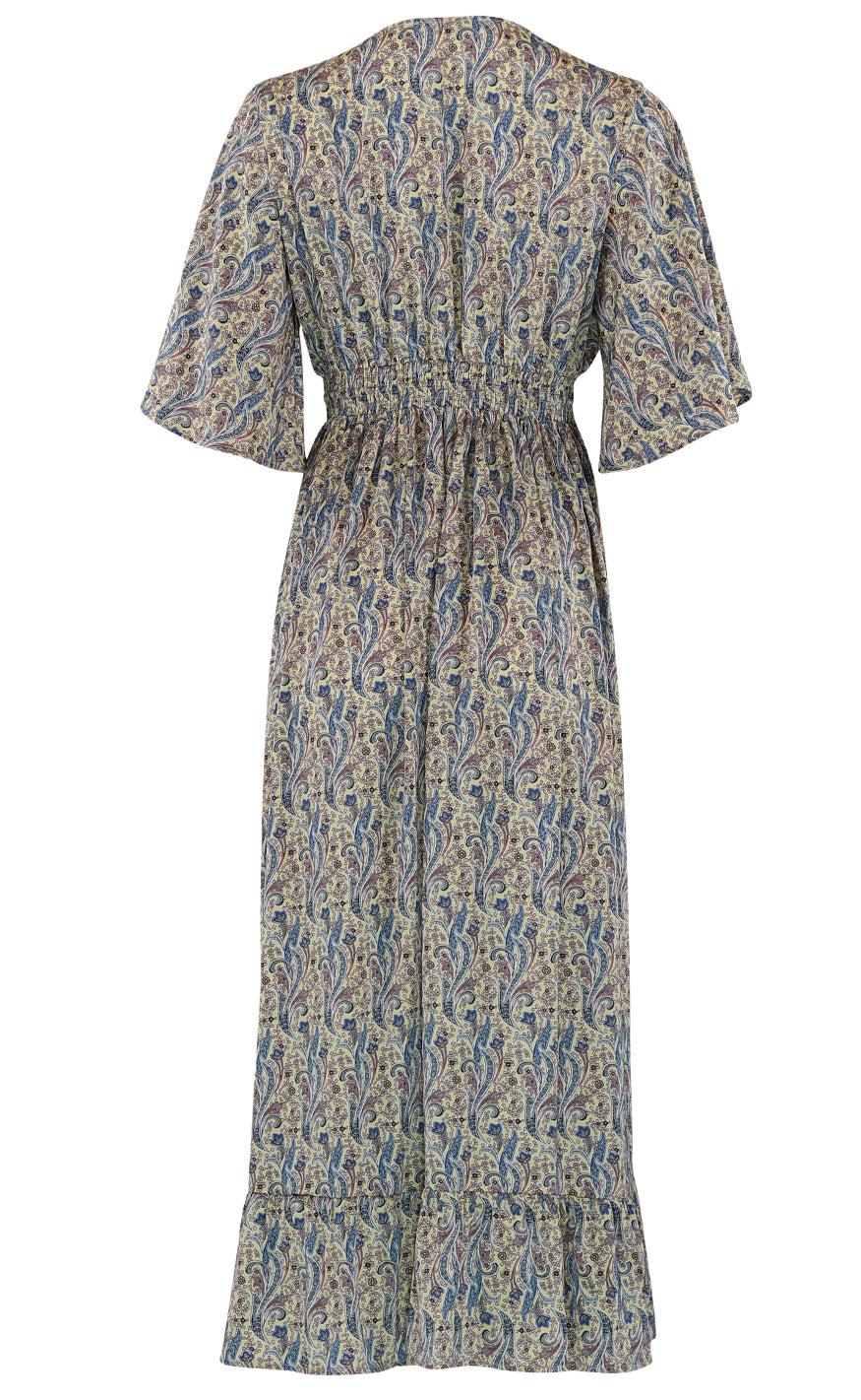 Continue Kjole - Thilde - Yellow Paisley