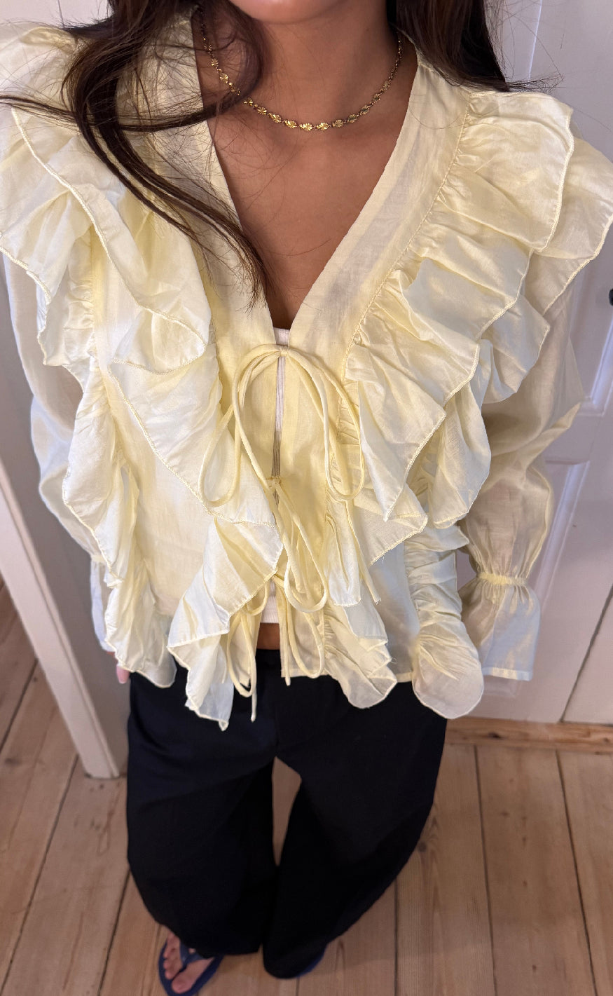 Continue Skjorte - Citta - Light Yellow