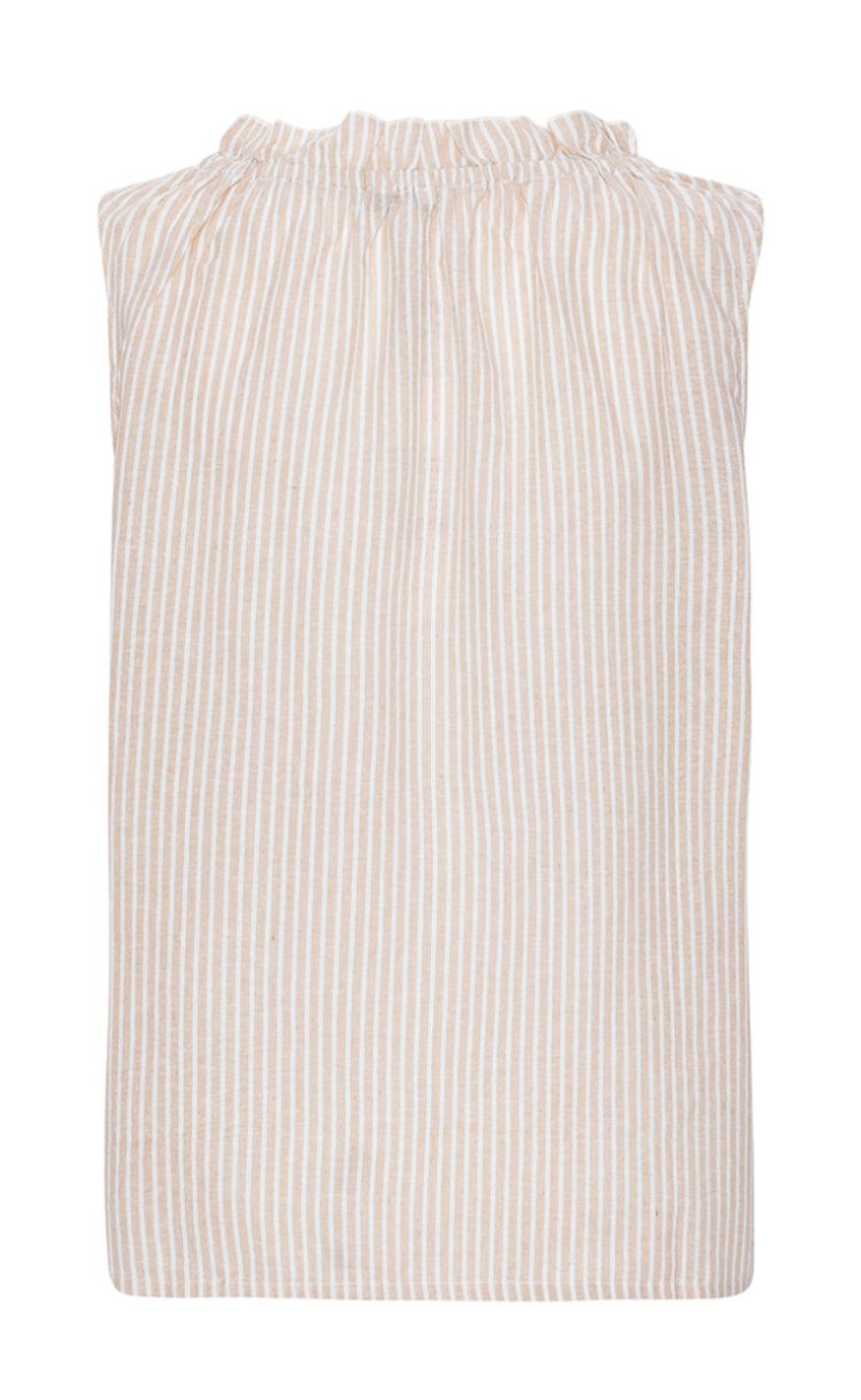 Continue Top - Liva Stripe - Sand/White