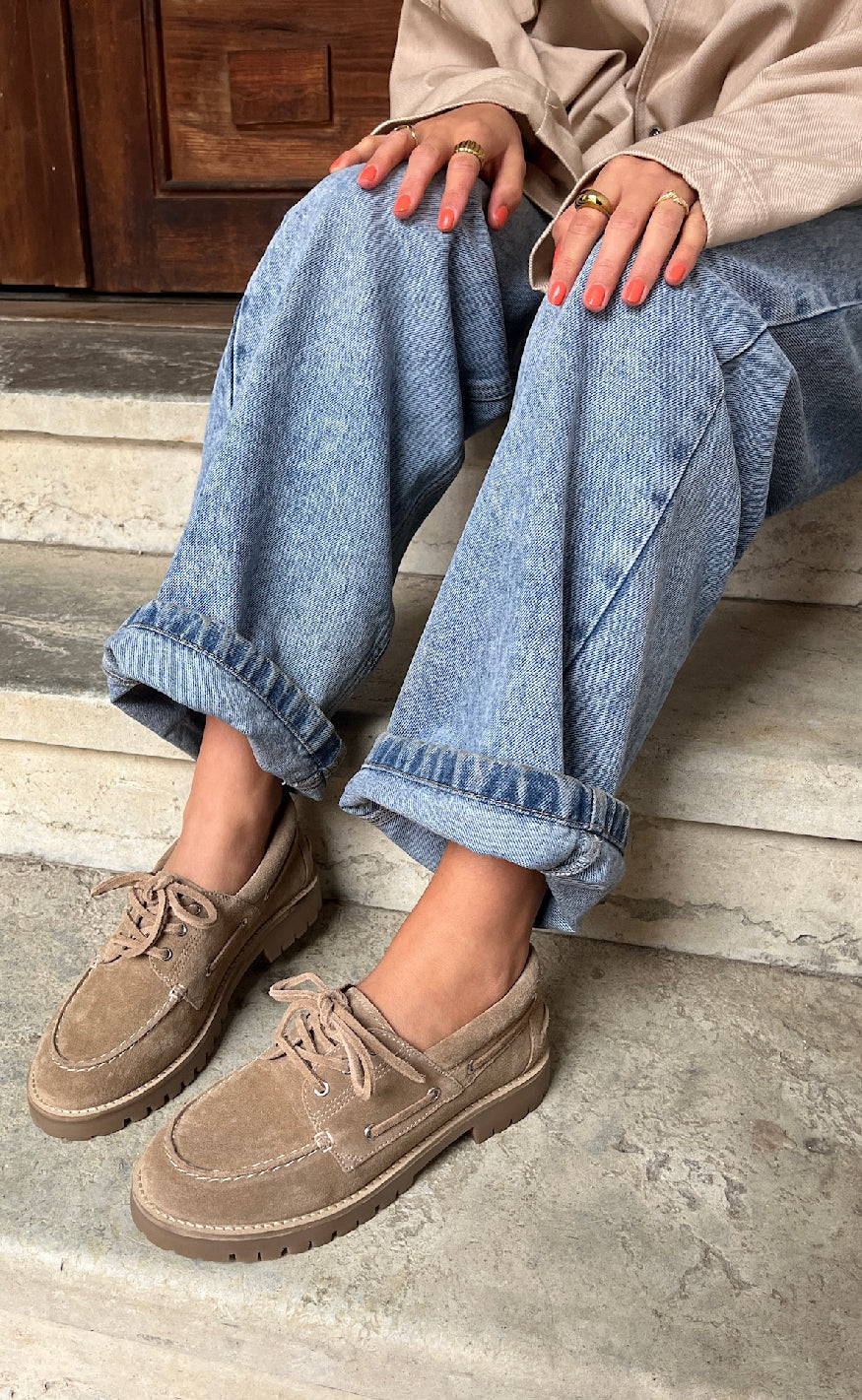 Copenhagen Shoes Loafers - The Walk - Suede Biscuit