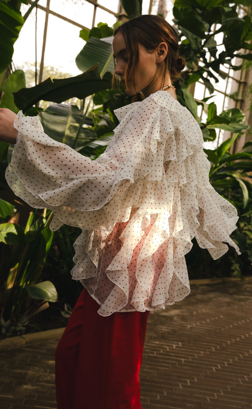 Cras Bluse - Rya - Ivory Mini Dot