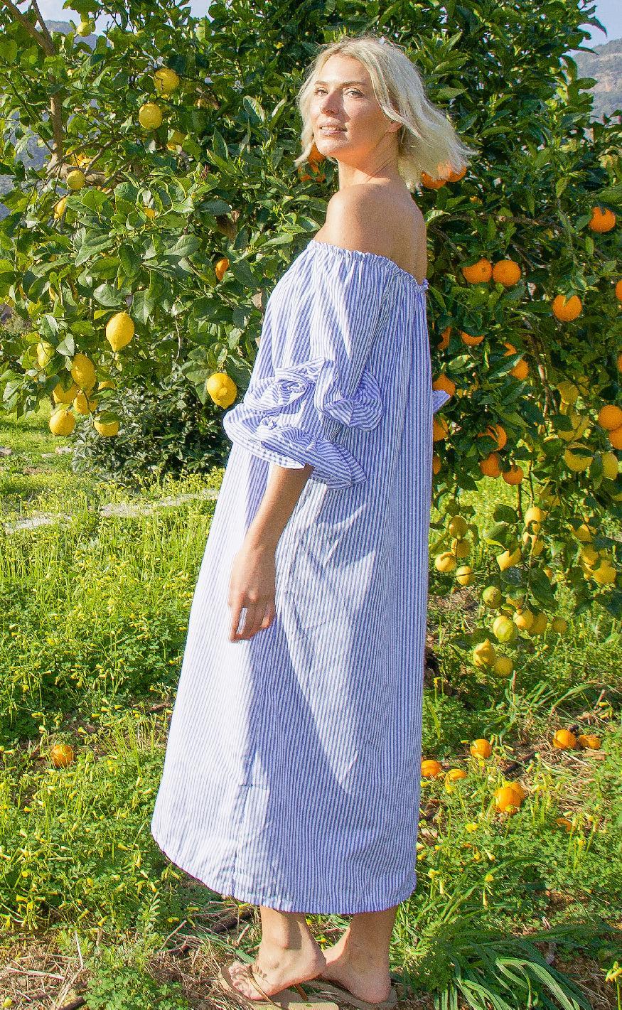 Cras Kjole - Ita - Blue Stripe