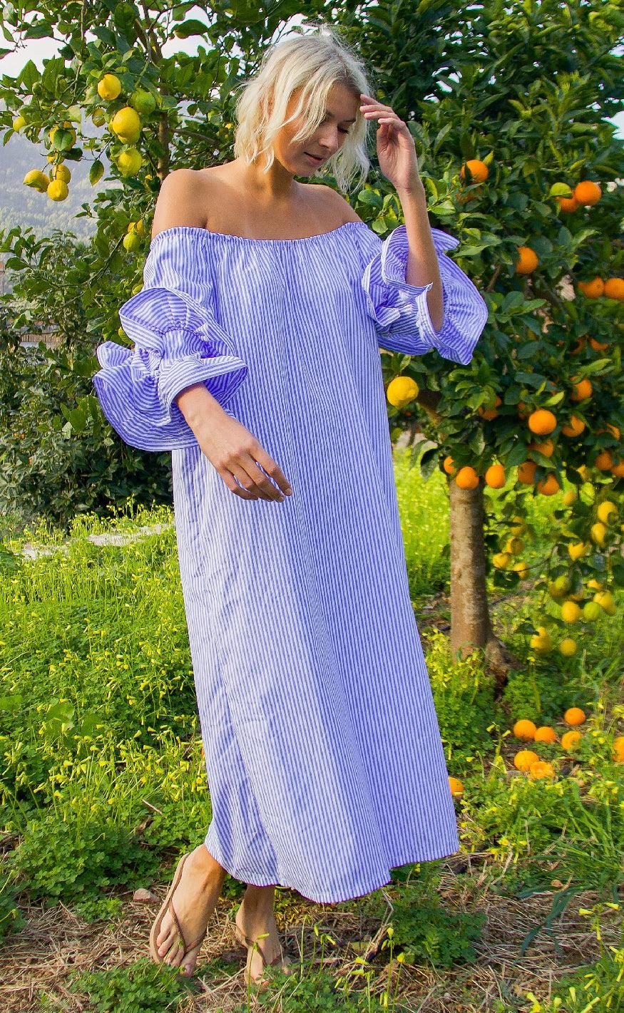 Cras Kjole - Ita - Blue Stripe