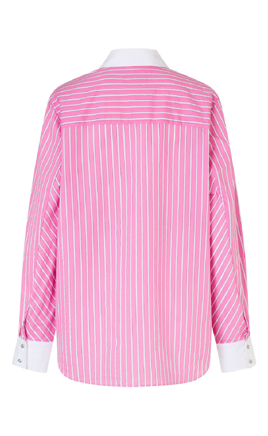 Cras Skjorte - Brenda - Pink Stripe