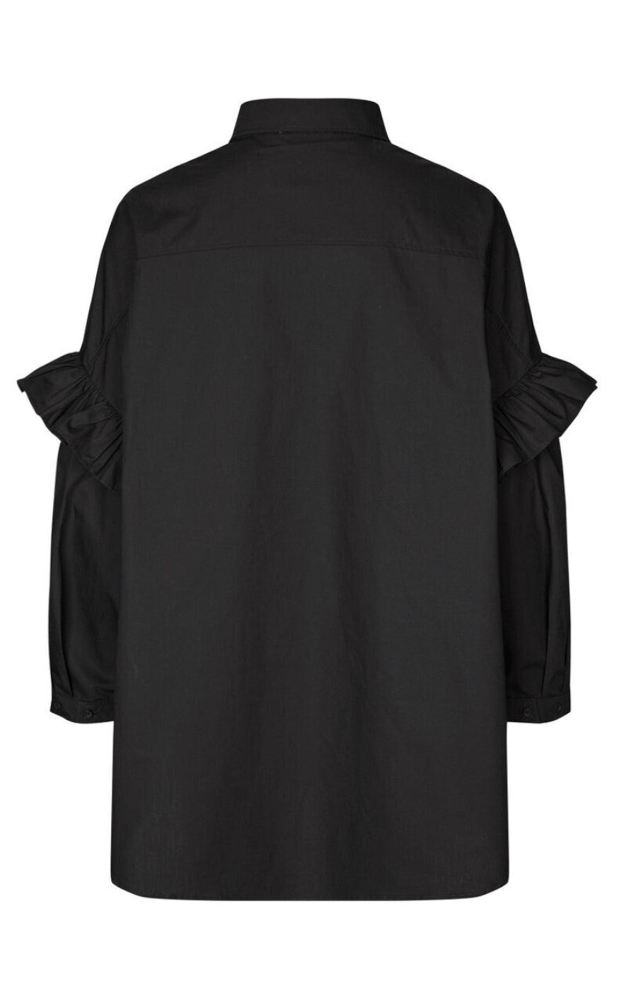 Cras Skjorte - Flower - Black