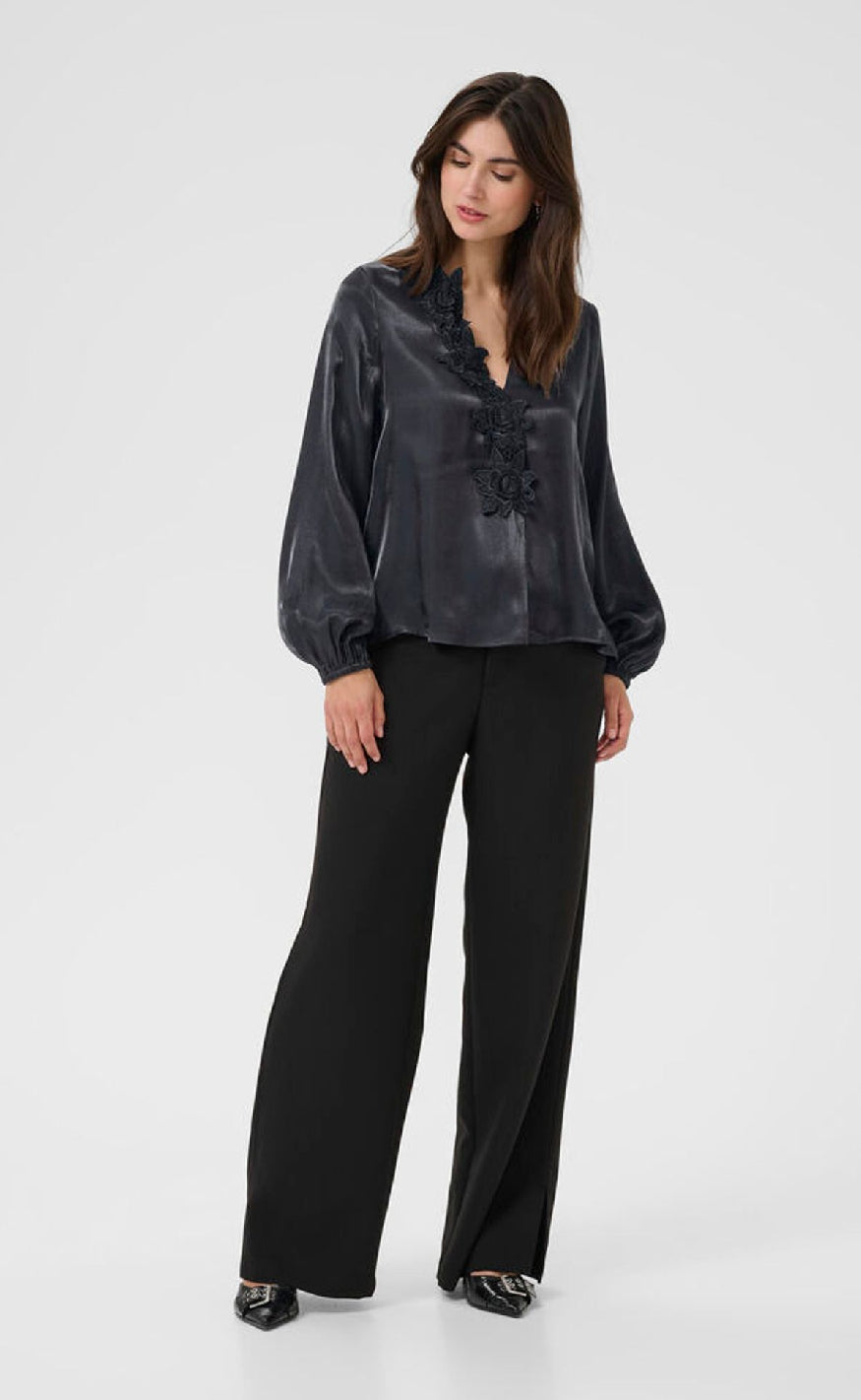 Culture Bluse - Fiola - Black