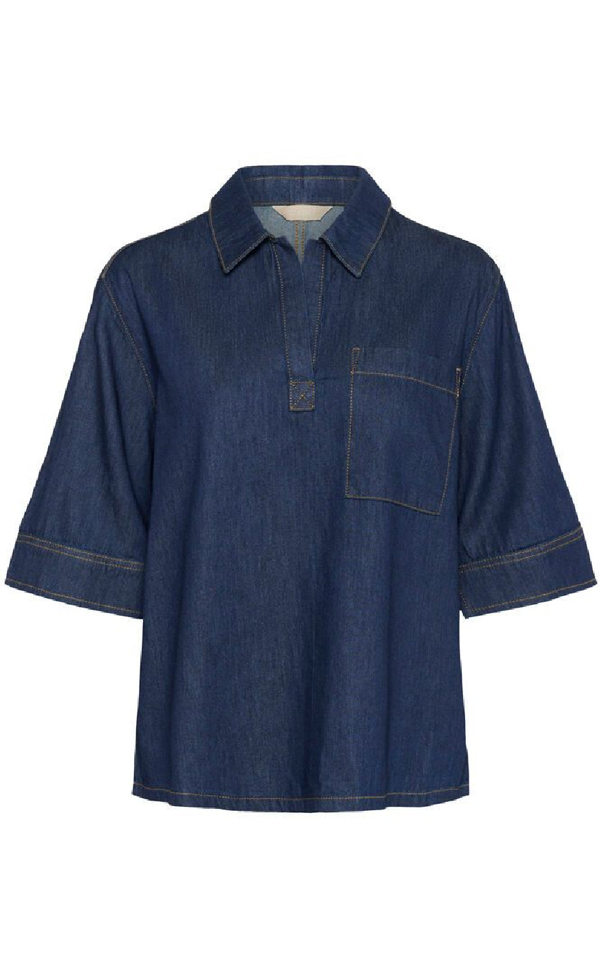 Culture Bluse - Pin Arpa - Rinse Wash