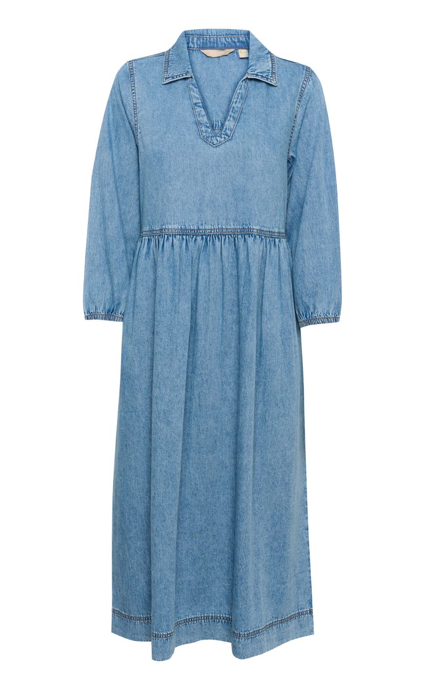 Culture Kjole - Adele Arpa - Blue Stone Wash
