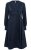 Culture Kjole - Antoinett Rib - Blue Iris