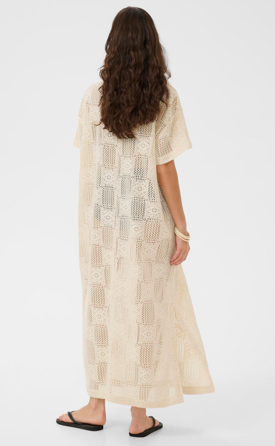 Culture Kjole - Consta Kaftan - Whitecap