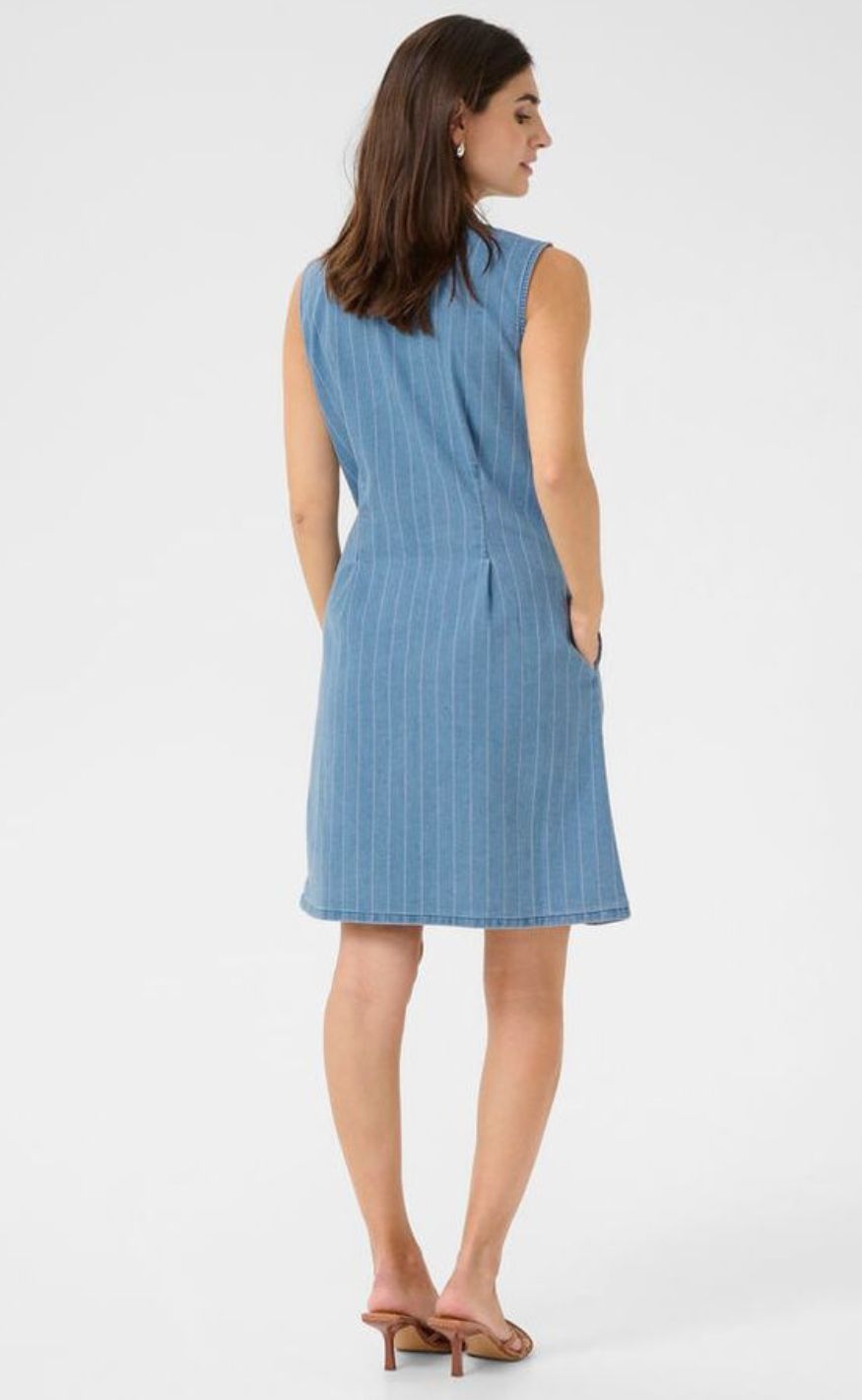 Culture Kjole - Renny - Light Blue Wash